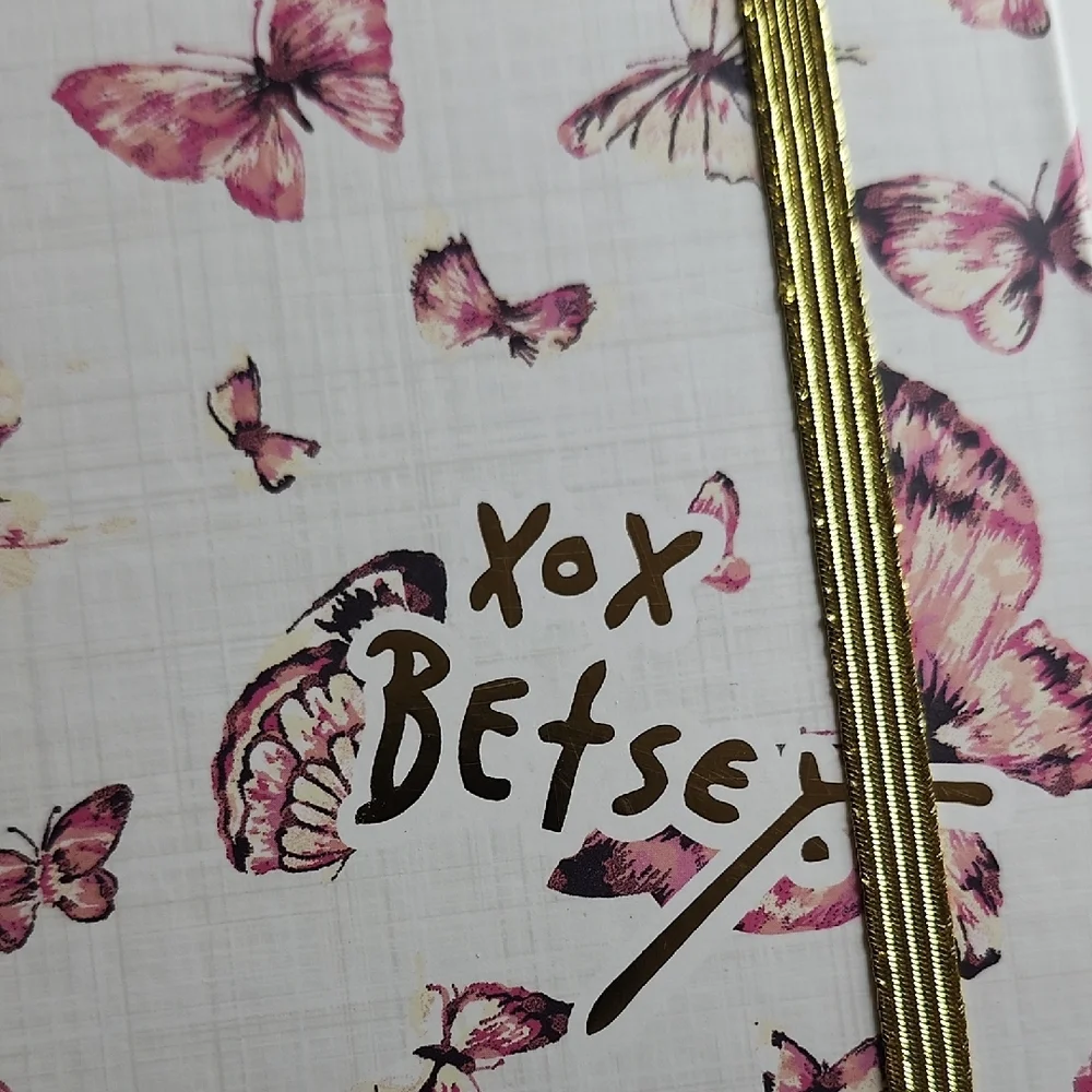 Betsey Johnson Pink Butterfly Notebook